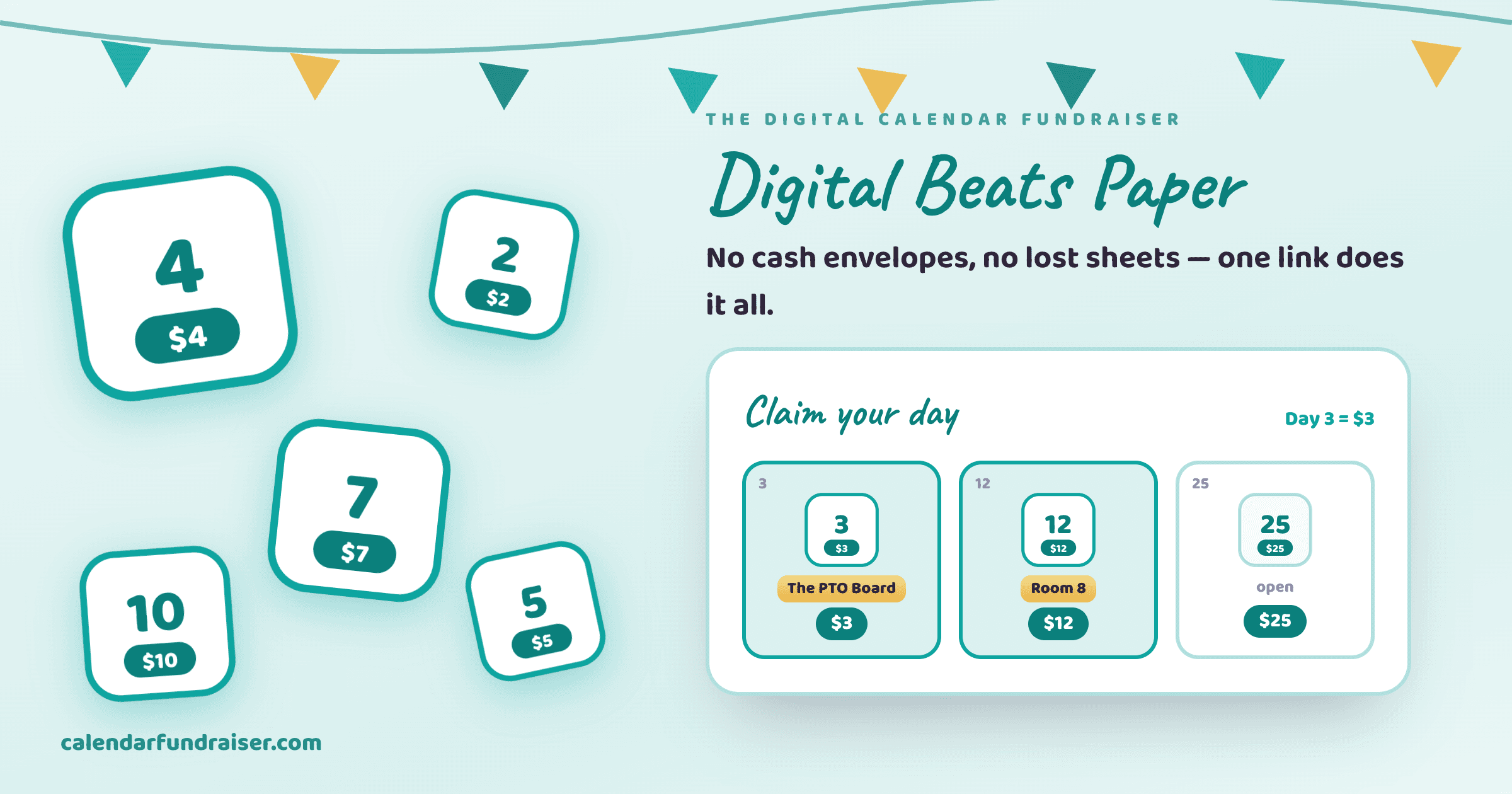 Digital calendar fundraiser vs paper — one link replaces cash envelopes and lost sheets
