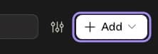 The Add button at the top right of Claude's Connectors screen
