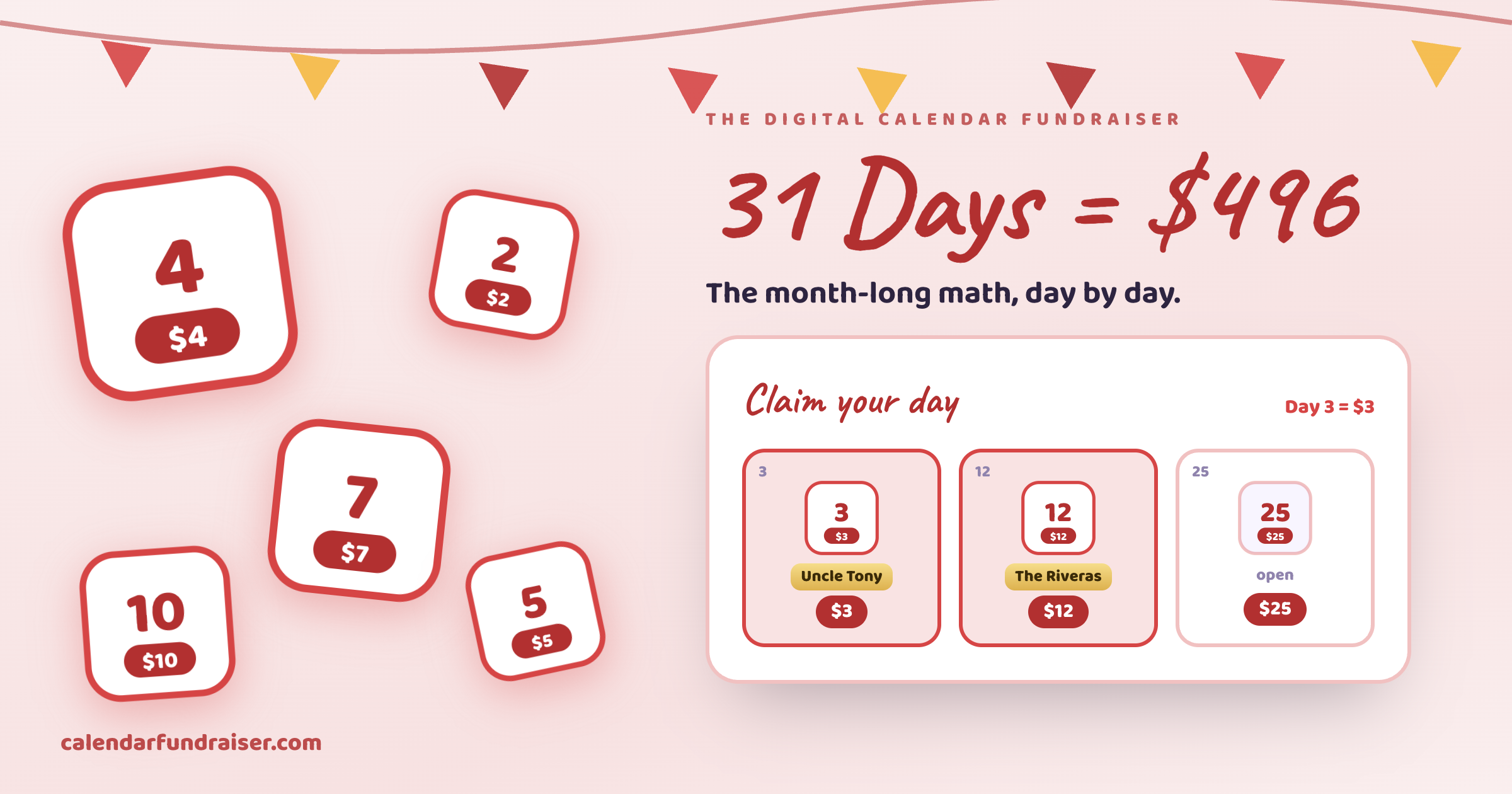 31 Day Calendar Fundraiser: How Much Money Can You Raise?