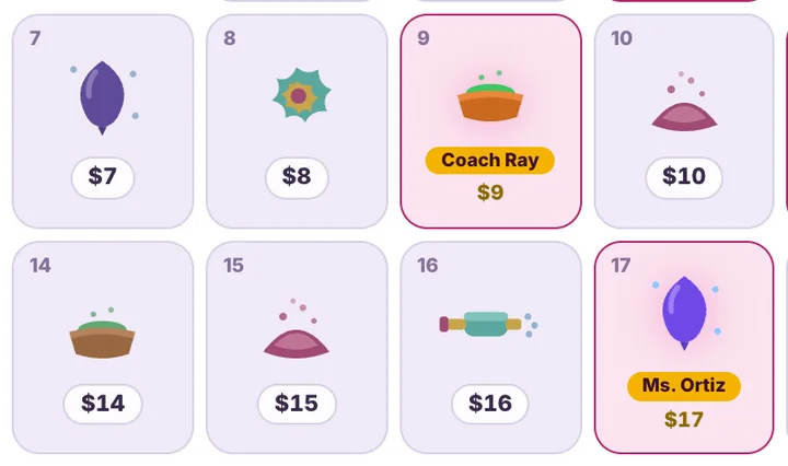 Holi calendar fundraiser calendar with claimed dates
